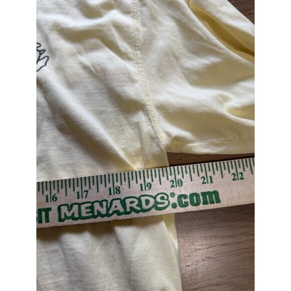 Shelly Cove Save the Turtles Yellow Long Sleeve Shirt Size Medium Comfort Wash - Picture 4 of 11